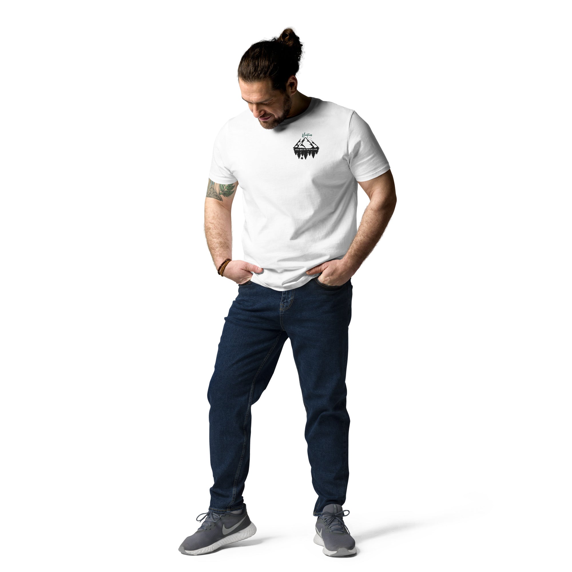 Unisex-Bio-Baumwoll-T-Shirt "Mountains"