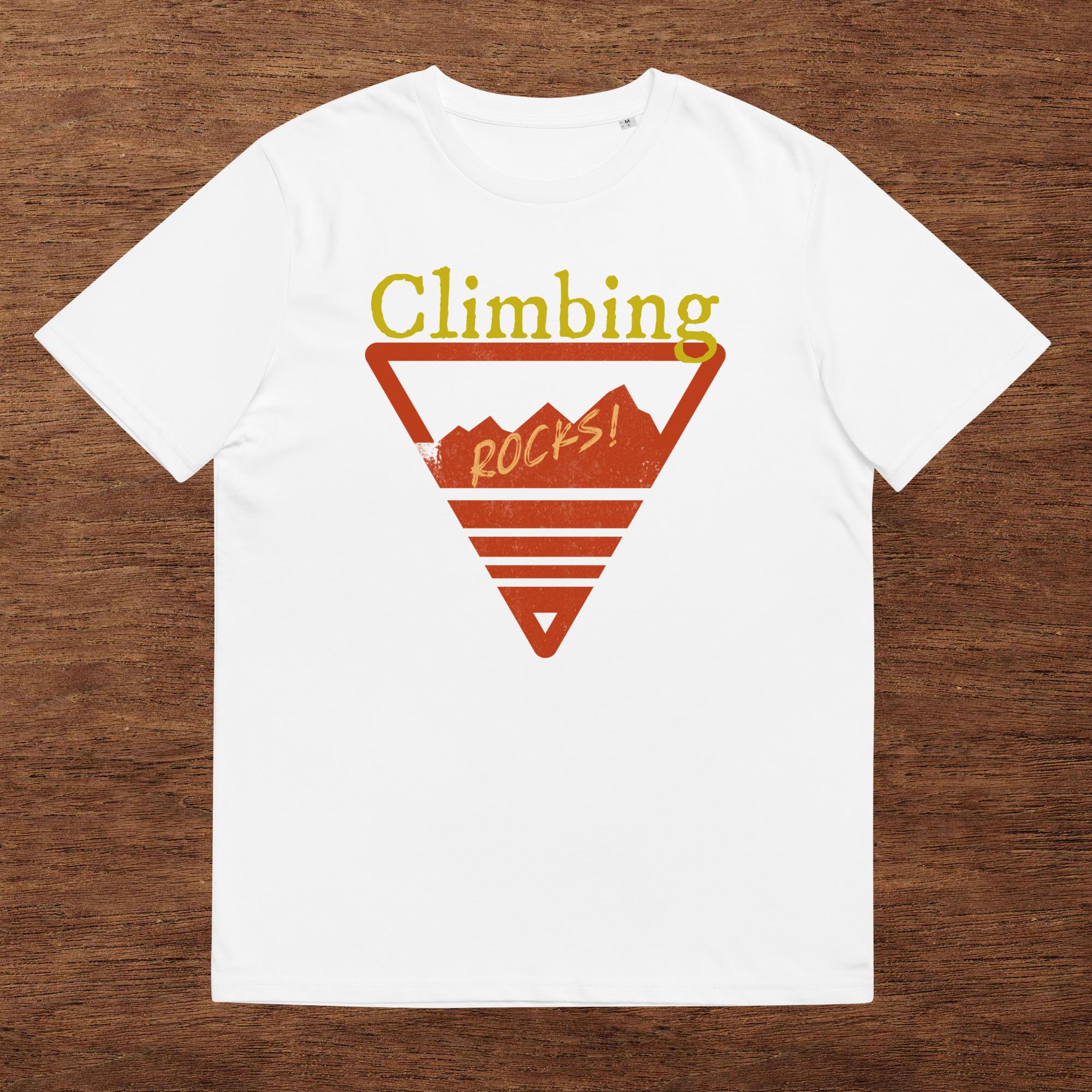 Unisex-Bio-Baumwoll-T-Shirt "Climbing Rocks!"