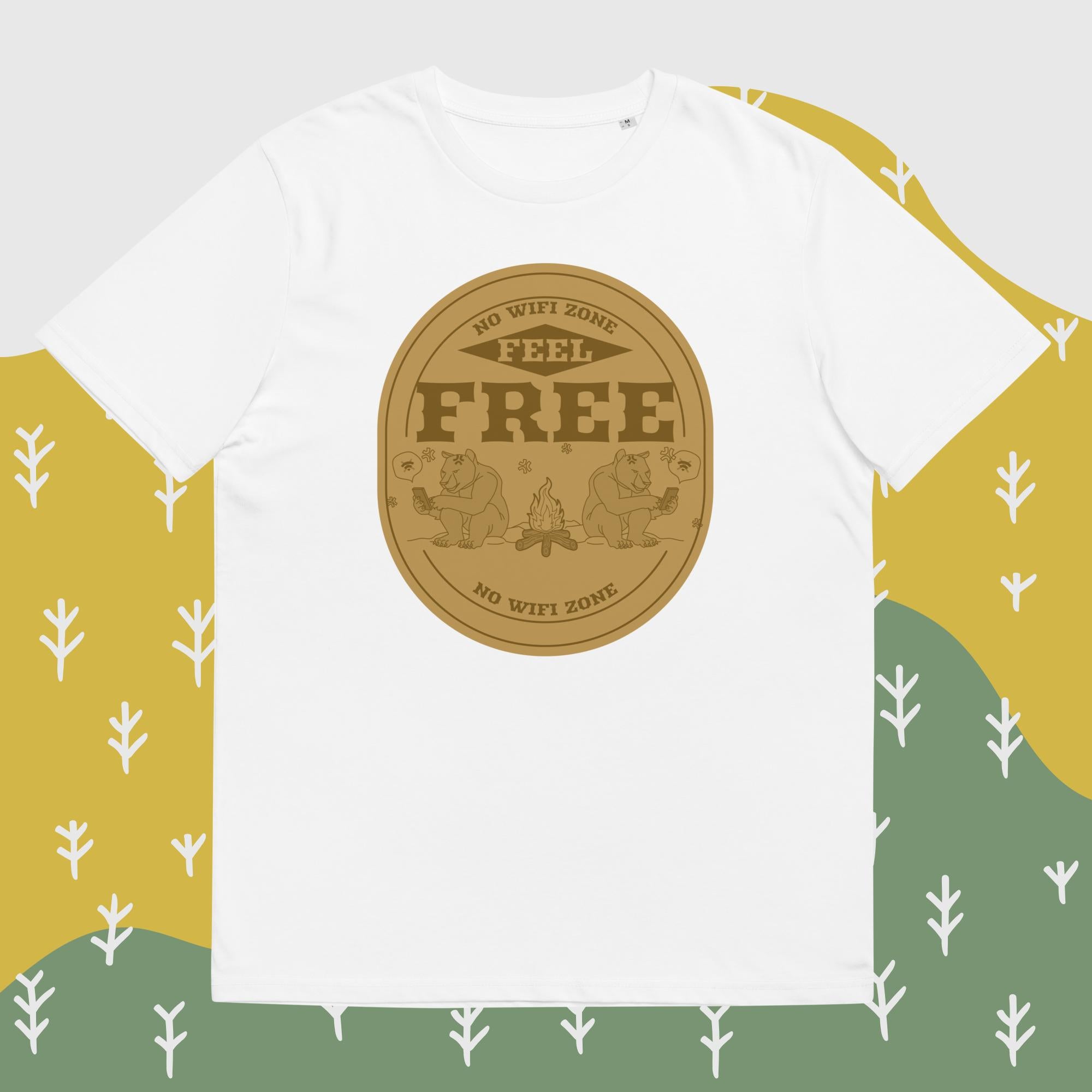 Unisex-Bio-Baumwoll-T-Shirt "No WIFI Zone"