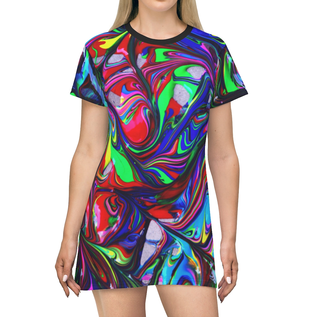 Abstract T-Shirt Dress