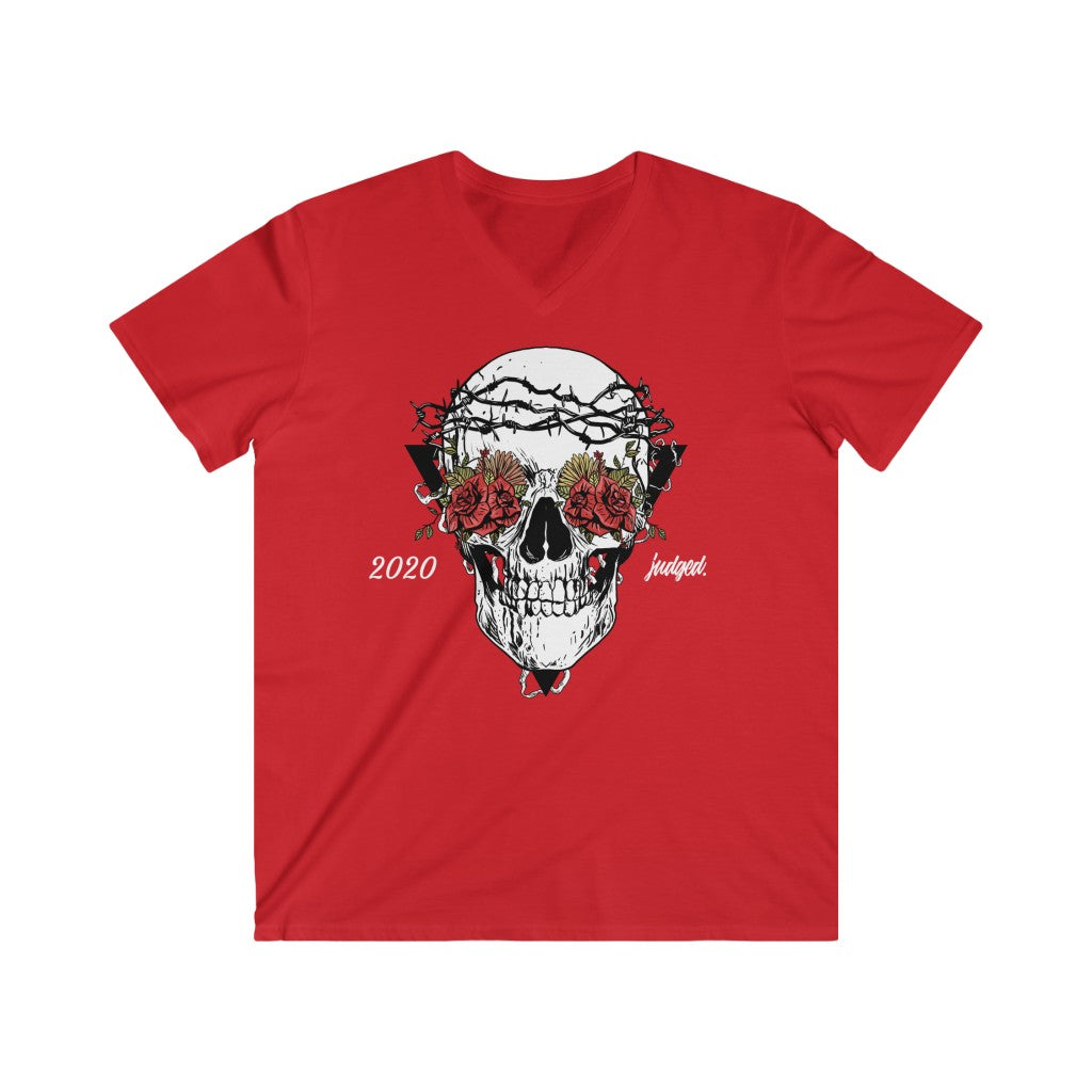 judged. V-Neck Short Sleeve Tee