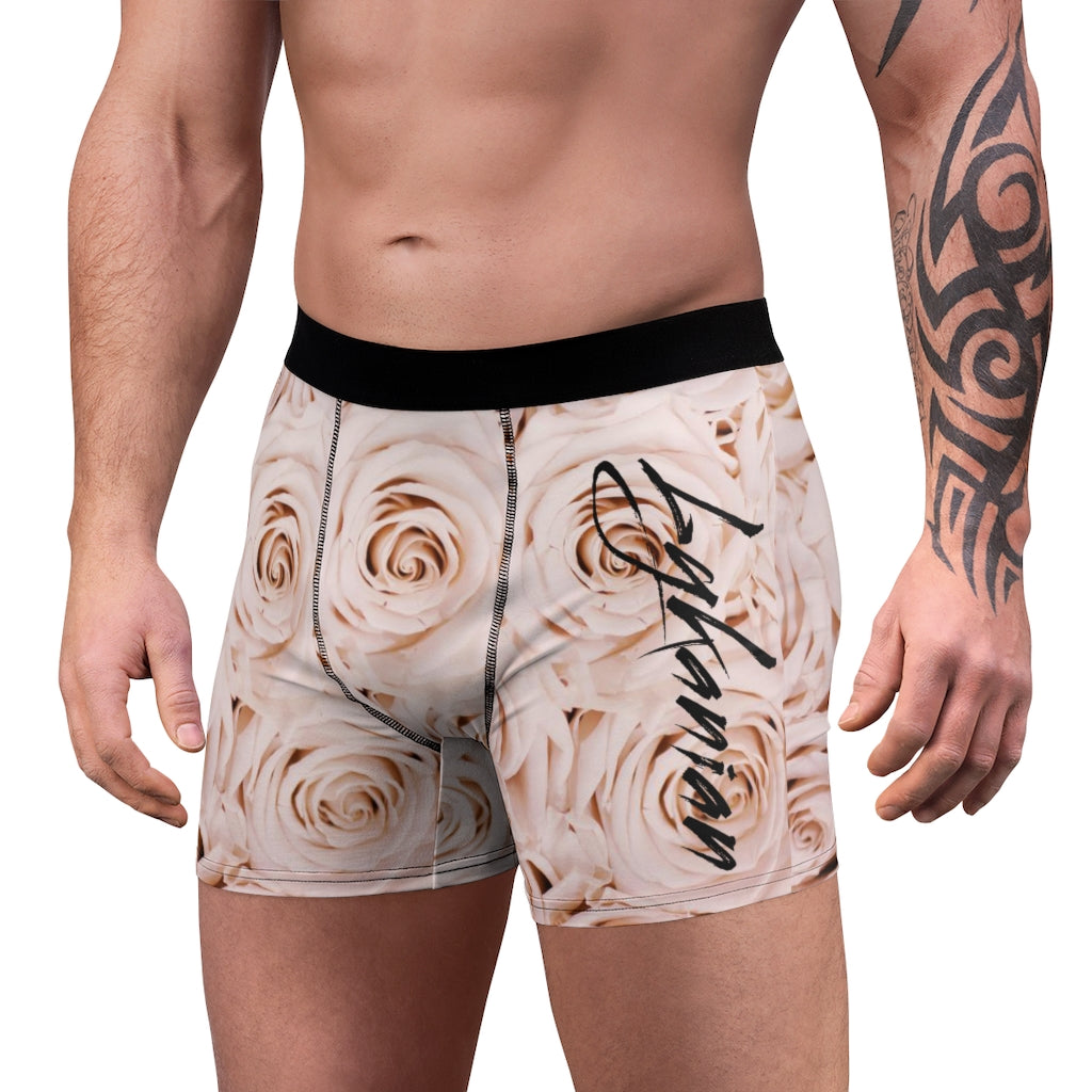 White Roses Boxer Briefs