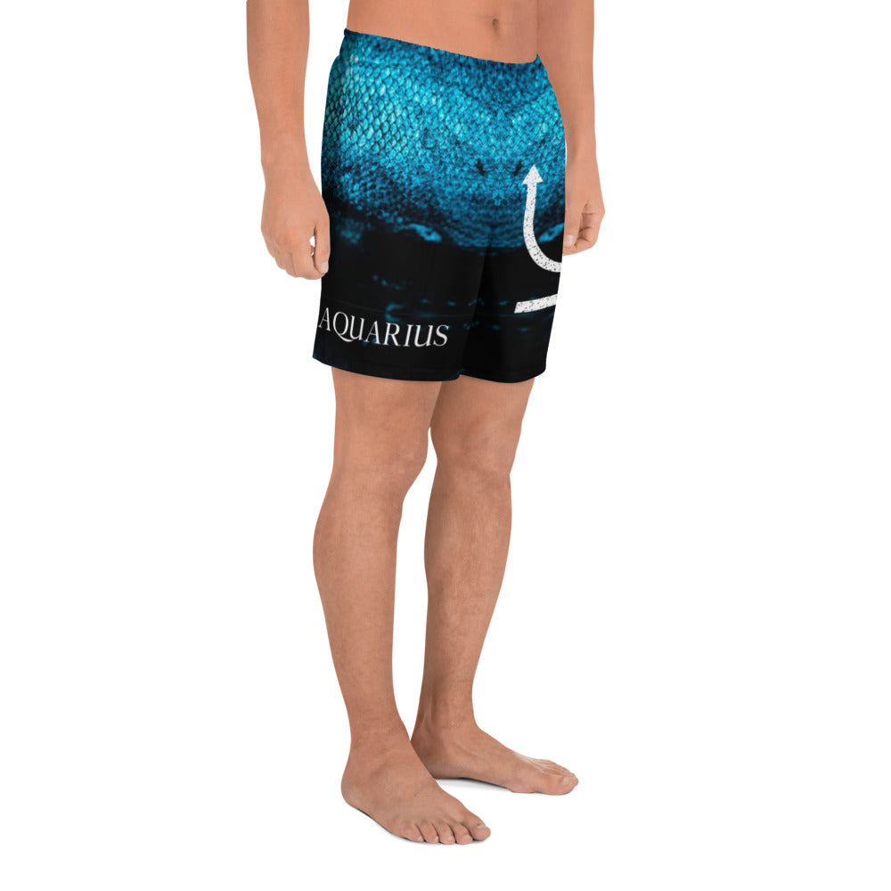 Men's Athletic Long Shorts "Aquarius"