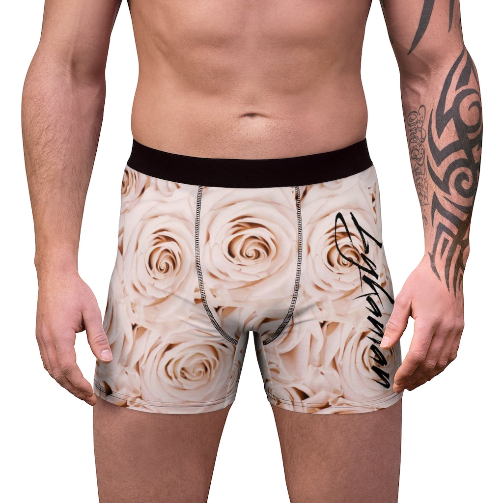 White Roses Boxer Briefs