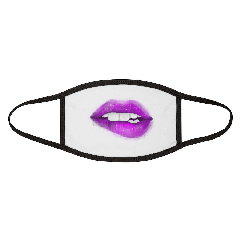 Purple Lip Bite Face Mask