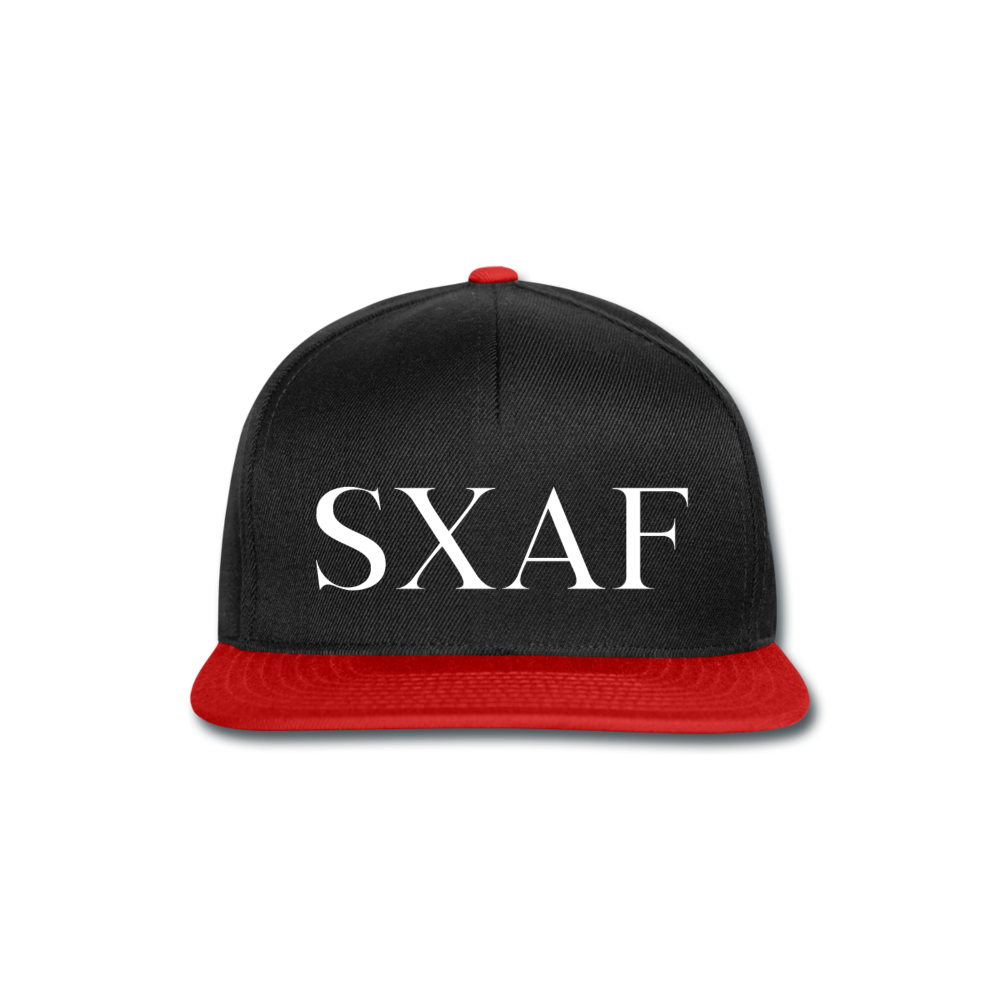 SXAF Snapback Cap - Schwarz/Rot