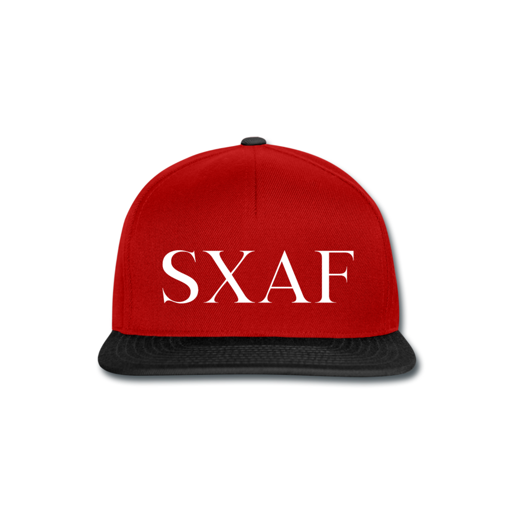 SXAF Snapback Cap - Rot/Schwarz