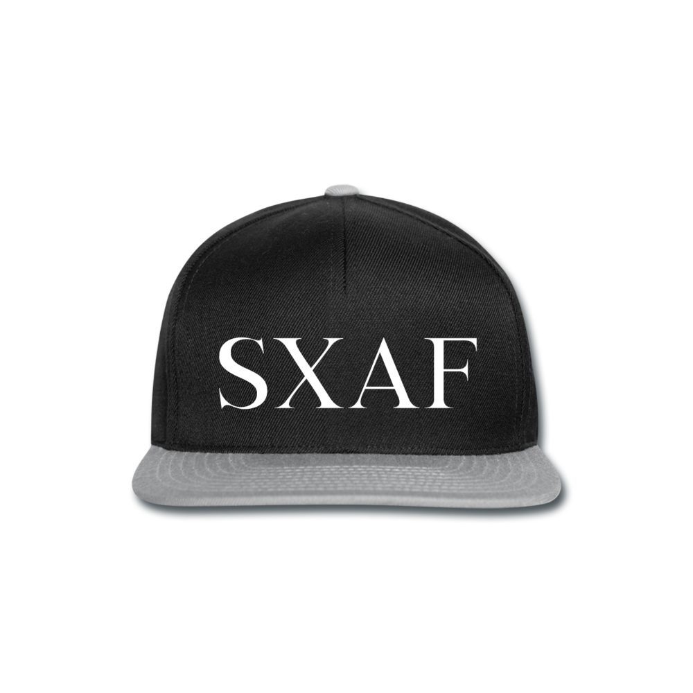 SXAF Snapback Cap - Schwarz/Grau