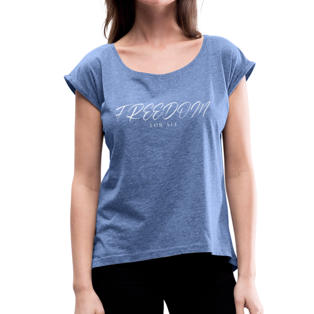 Freedom Shirt Girls - Denim meliert