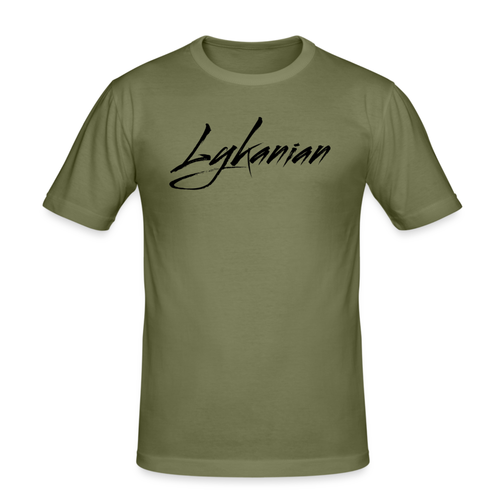 Slim Fit T-Shirt Signature - khaki Grün