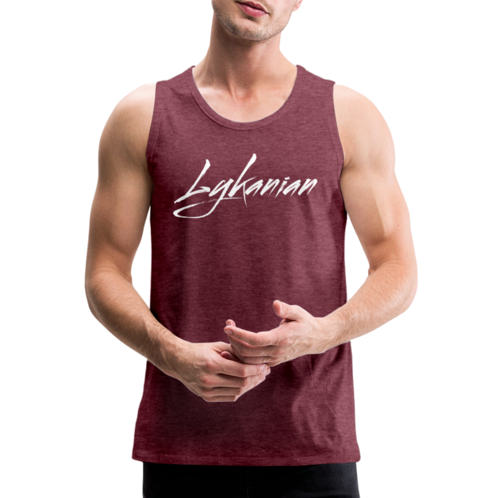 Männer Signature Tank Top - Bordeauxrot meliert