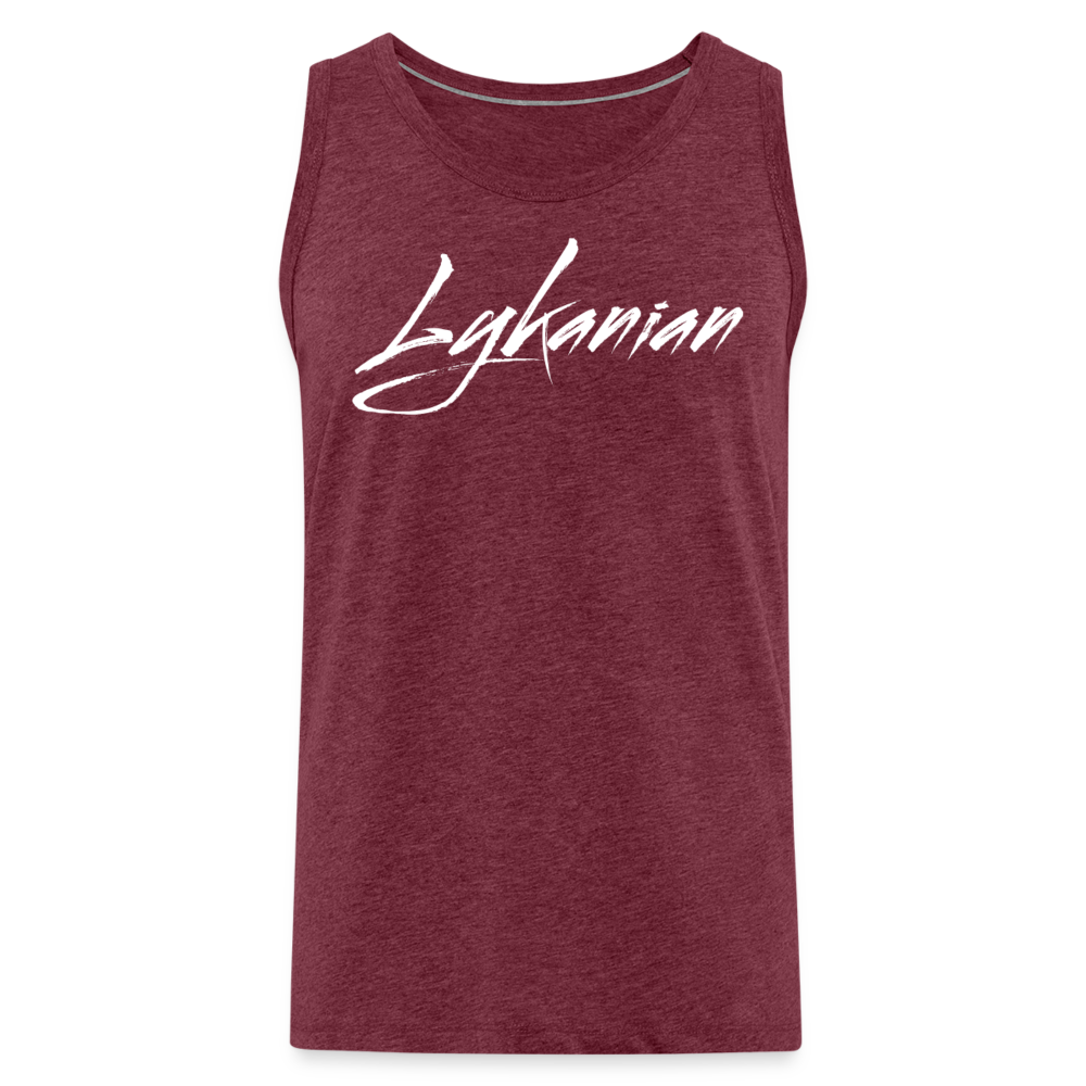 Männer Signature Tank Top - Bordeauxrot meliert