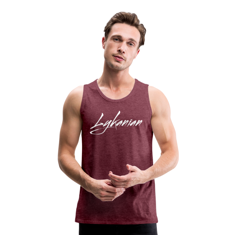 Männer Signature Tank Top - Bordeauxrot meliert