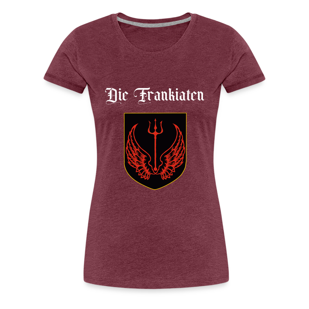 Frankiatinnen T-Shirt - Bordeauxrot meliert