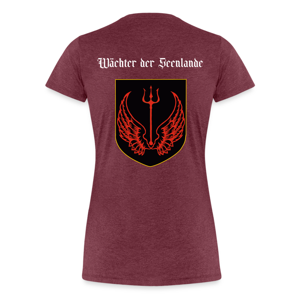 Frankiatinnen T-Shirt - Bordeauxrot meliert